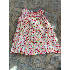 Hanna Anderson polka dot shirt girl size 100 3t